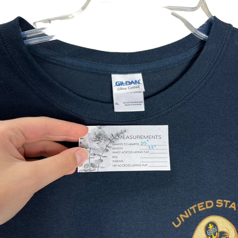 U.S Navy Chief Men's Blue T-Shirt Size XL 100% Cotton‎ - Picture 5 of 6